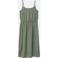 s.Oliver Minikleid Kleid Glänzendes Spaghettiträger-Kleid aus Viskosemix mit elastischer Taille