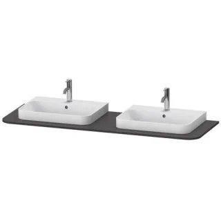 Duravit Happy D.2 Plus Konsole Graphit Supermatt 1600x550x16 mm - HP032HB8080 HP032HB8080