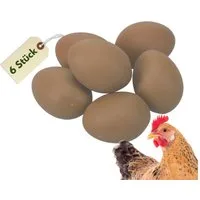 GarPet Nistkasten 6x Nesteier für Hühner