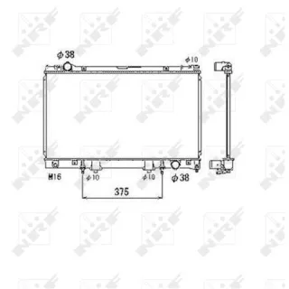 NRF Motork?hler gel?tet Lexus Ls 53468