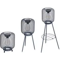 Northpoint LED Solarleuchte LED Solar Außen Stehlampe Stehleuchte Tischlampe warmweiß