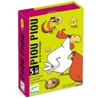 DJECO Spiel Piou Piou Kartenspiel für die ganze Familie DJ05119, Strategiespiel
