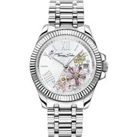 THOMAS SABO Quarzuhr Thomas Sabo WA0381-201-201 Damenuhr Blumen 33mm 5ATM Thomas Sabo WA0381-201-201 Damenuhr Blumen 33mm 5ATM