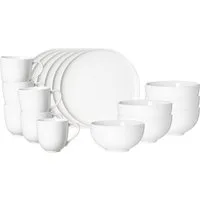 Ritzenhoff & Breker Frühstücks-Geschirrset Skagen Frühstücks-Set 18er Set (18-tlg), 6 Personen, Porzellan
