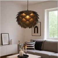 EGLO Hängeleuchte, Leuchtmittel nicht inklusive, Pendellampe steckbar Blume anthrazit Hängeleuchte Gästezimmer