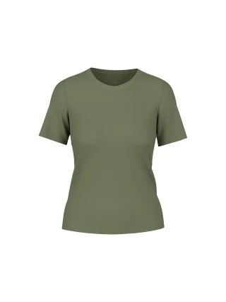 Marc Cain Sports - Geripptes T-Shirt olivine - Gr. - 36