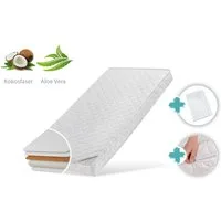 Kindermatratze KOKOS mit gestepptem Aloe Vera-Bezug, Kids Collective, 10 cm hoch, mit Spannbettlaken,60x120 I 70x140 I 80x160 I 80x180 I 90x200