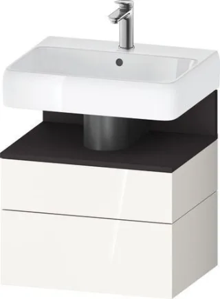 Duravit Qatego Waschtischunterbau wandhängend Weiß Hochglanz 590x470x590 mm - QA4393080220000 QA4393080220000