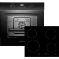 ASET7004295I, Backofen-Set schwarz