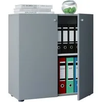VCM Aktenschrank Büroschrank Bücher Ordner Aktenschrank Lona 2fach (1-St) 70x74x40cm Aktenschrank, Aufbewahrung, Bücher
