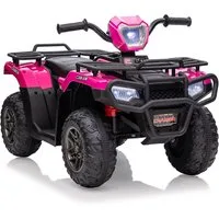 GarveeMore Elektro-Kinderquad 12V Elektro-Quad für Kinder 4–6 Jahre – LED-Scheinwerfer, Musik, Belastbarkeit 30 kg, (1-tlg), 2x30W Motor,2 Geschwindigkeit 3–6 km/h,ergonomischer Sitz, Tragegriff
