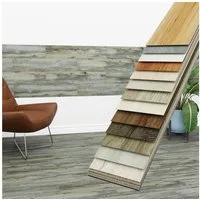 Hexim Vinylboden, Vinyldielen 0,97m² selbstklebend PVC Wandverkleidung Bodenbelag Holzoptik 91x15cm Paneele für Wand & Boden Holzdielen grau (7 Dielen Weatherd Grey Oak - 3401-1)