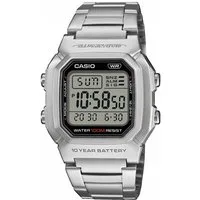 CASIO TIMELESS COLLECTION Chronograph W-800HD-1AVEF, Quarzuhr, Armbanduhr, Herrenuhr, Edelstahlarmband, digital