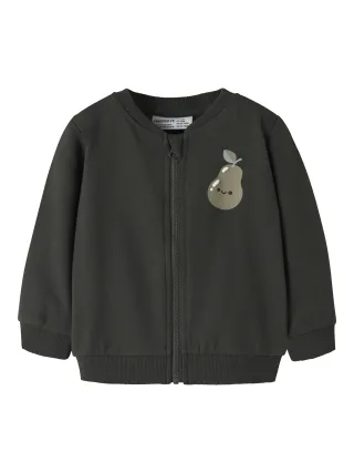 NAME IT - NBMVONNE SWEAT CARDIGAN BOX BRU Peat - Gr. - 62
