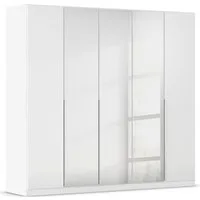 OTTO home Drehtürenschrank Kleiderschrank Kleiderschränke Schrank Garderobe AGORDO mit Glasfront (in zwei Griff-Farben, Breiten 91-405 cm) durchdachte Innenausstattung, in 8 Breiten und 2 Höhen MADE IN GERMANY