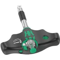 Wera Schraubendreher Quergriff mit Ratschenfunktion 411 A RA, (Set), 1/4" Nuss-Aufnahme, Umschalthebel für bequemen Richtungswechsel