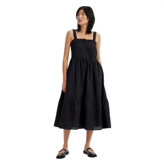 Levis - Midikleid für Damen, Eckiger Ausschnitt, Ärmellos (Kaviar)