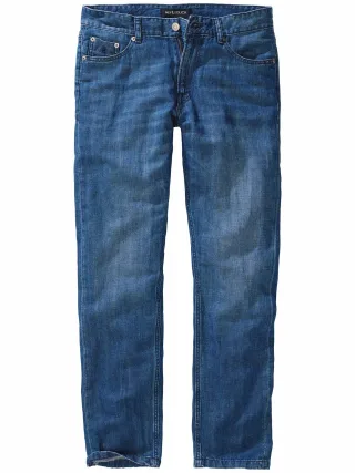 Mey & Edlich Herren Durchdacht-Jeans Blau 70 % Baumwolle (recycelt), 30 % Hanf