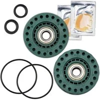 VIOKS Montagezubehör Lagerung Ersatz für Electrolux 407143096/3 AEG 407143097/1 (Set inkl. Kugellager, Dichtung, O-Ring, Fett), für Antriebsseite Waschmaschine Toplader