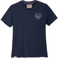 redfield V-Shirt Redfield XXL T-Shirt V-Neck modisch denimblau