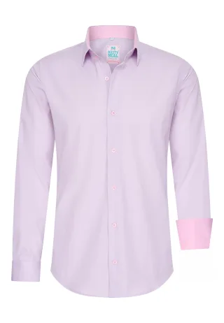 Pastell Hemd S - 6XL Slim Fit Cotton-Stretch