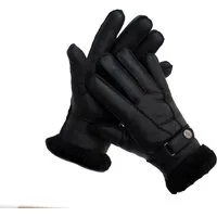 Reissner Lammfelle Lederhandschuhe Finger Handschuhe Nappaleder gefüttert echtes Lammfell (2-St)
