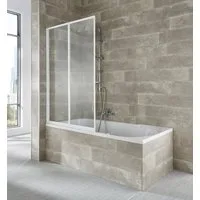 welltime Badewannenaufsatz Nassau, Einscheibensicherheitsglas, (2 tlg), Komplett zusammenfaltbar
