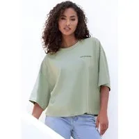 Copenhagen Studios Oversize-Shirt mit hochwertiger Logostickerei aus heavy Bio-Baumwoll-Qualität