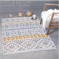 Jimri Teppich Kelim Teppich Wohnzimmer Schlafzimmer Küche, Badezimmer Läufer Flur, Rechteckig, Wendeteppich