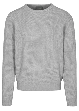 COMMANDER Finest Clothing - Rdh.-Pullover , uni tech grey mel. - Gr. - L