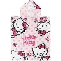 Hello Kitty Badeponcho für Kinder Hochwertiger Frottee aus Microfaser