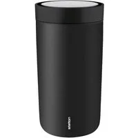 Stelton Thermobecher To Go Click Soft Black 200 ml, Edelstahl, Kunststoff