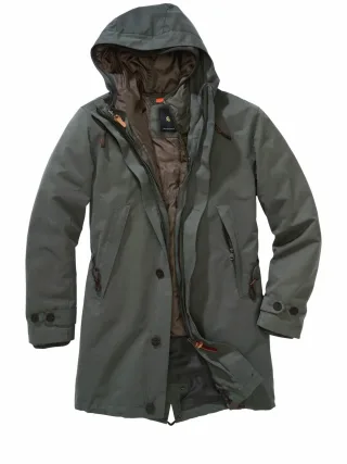 Mey & Edlich Herren Ganzjahres-Parka Grün Außenjacke Obermaterial: 53 % Polyester, 33 % Baumwolle, 14 % Polyamid
