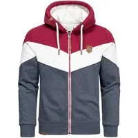 Amaci&Sons Kapuzenpullover ARDMORE Sweatjacke im Block-Design Herren Kapuzenpullover Pullover Hoodie Zipper Jacke