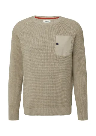 s.Oliver - Strickpullover beige - Gr. - M