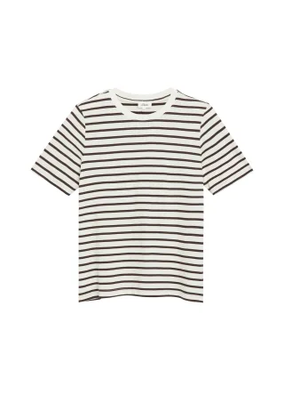 s.Oliver - T-Shirt creme/braun - Gr. - 36