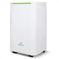 Aironex Luftentfeuchter Kompaktmodell - Beugt Schimmel vor - Leiser Feuchtigkeitsabsorber, für 50 m³ Räume, Entfeuchtung 12 l/Tag, Tank 2 l, Für Wohnzimmer, Schlafzimmer, Badezimmer, Keller und Garage