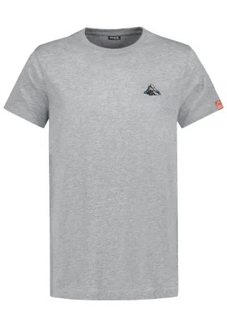Authentic Style - SEFLQSBULVNoaXJ0IFByaW50IA== grey melange standard 1 - Gr. - XXL