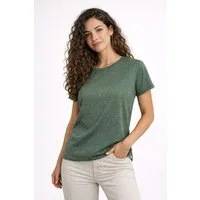 Skratta T-Shirt Shirt Lockeres Shirt Hanf Damen Casual Fit
