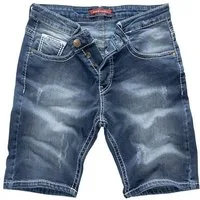 Rock Creek Jeansshorts Herren Shorts Denim Blau dicke Naht RC-2134