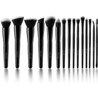 ÉCLAT Kosmetikpinsel-Set Brush Set 15/16 - Wasserpinsel Set, Schminkpinkset, Kosmetik, MakeUp, 16 tlg., vegan