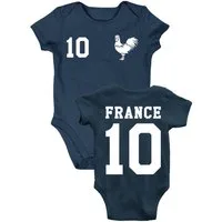 Youth Designz Kurzarmbody Frankreich Kinder Baby Body Strampler mit trendigem Motiv