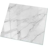 Tulup Tischplatte Couchtisch Glasplatte Marmoroberflächenmuster Oberplatte Tisch Glas