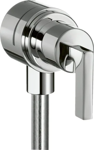 Hansgrohe Fixfit Stop Wandabsperrventil Axor Citterio chrom mit Hebelgriffen, 39882000 39882000