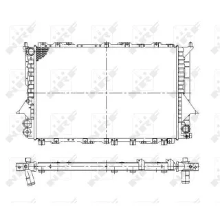 NRF Motork?hler gel?tet Audi 100 A6 58870