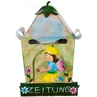 BIRENDY Briefkasten Briefkasten Hausdesign Elfe Blume Wandbriefkasten Metallart Zauber