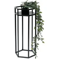 DanDiBo Blumenhocker Metall Schwarz 6eck 50 - 70 cm Blumenhocker 96453