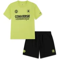 Converse T-Shirt & Shorts CNVB MULTI HIT GFX SHORT SET (2-tlg) 2-teiliges Set, aus Baumwolle und Polyester