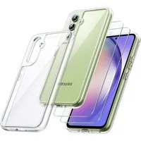 MSM Handyhülle Hülle + 2X Schutzglas für Samsung Galaxy A54 5G Panzerfolie Full