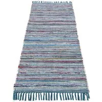 carpetfine Teppich Kelim Chindi, Wendeteppich, rechteckig, Höhe: 6 mm, handgewebt, Fleckerlteppich mit Fransen, auch vielen in Läufergrößen